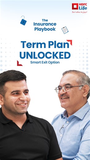 13K views · 84 reactions | A term insurance plan that returns your money? Quite 'Smart', right? Join Vishal Subharwal, CMO & Group Head - Strategy (HDFC Life) in a conversation with CA Sumit Mehta (@financewithsumitt), as they discuss the why and how of purchasing a term plan. Watch the full video to know more! [HDFC Life, Sar Utha Ke Jiyo, secure, finance, term life plan, life insurance, age, Click2ProtectSuper, family, love] | HDFC Life | Facebook