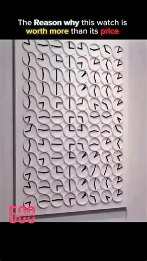 Yuvraj Singh binjhiya on Instagram: "This isn’t a painting... it’s one of the strangest and most intelligent clocks in the world! Each circle in front of you is a real clock... but it doesn’t display the time individually. Rather, all of its hands move in unison to form the digital numbers before your eyes! 📌 It’s called: ClockClock 24 ⏱️ Every minute, it’s reprogrammed to display the time again ⚙️ A brilliant artistic-mechanical design from the Swedish studio Humans Since 1982 ❗ It’s displayed