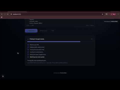 I Built AI SQL Explainer That Runs 100% Locally!