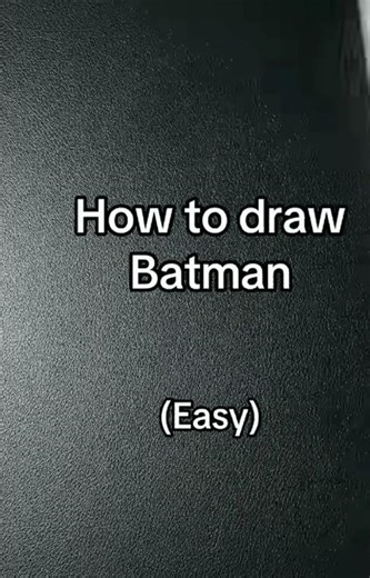 how to draw batman😈 (step by step)