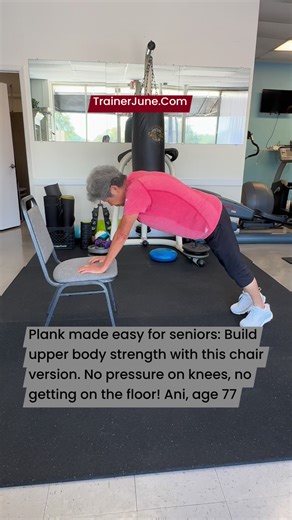 627K views · 5.7K reactions | OrthAide.Com 殺  Functional strength after 70 is possible. This simple plank exercise boosts stability, posture, and endurance. #StrongerEveryDay #FitnessOver70 | Trainer June | Facebook
