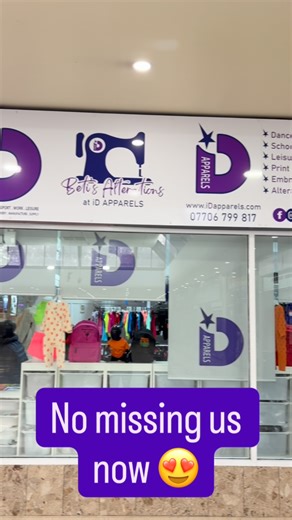 Massive thank you to the team at @sourcesigns for designing and installing our new signage. We absolutely love it 🥰 No missing us now ☺️ #IDApparels #NewSignage #FreshLook #SmallBusinessScotland #SpringburnShopping #ShopLocal #BrandGlowUp #TeamID #SignsOfSuccess | IDApparels
