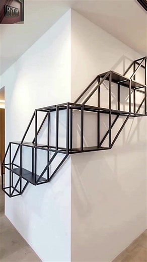 Modern Corner Shelf Design for Small Spaces