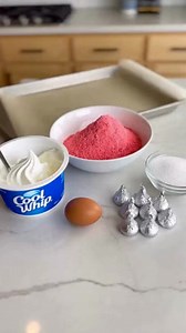 Jello Cool Whip Kiss Cookies Soft & Chewy Jello Cool Whip Kiss Blossom Cookies Ingredients: 1 box (3 oz) flavored Jello gelatin mix (strawberry, cherry, or raspberry work best) 8 oz Cool Whip, thawed 1 large egg 1/2 cup powdered sugar (for rolling) 24–30 Hershey’s Kisses, unwrapped Directions: Preheat oven to 350°F (175°C) and line a baking sheet with parchment paper. In a medium bowl, mix the Jello gelatin, Cool Whip, and egg until fully combined and smooth. The dough will be sticky. Place powd