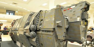 Halo ship built out of Lego took almost 4 years to build