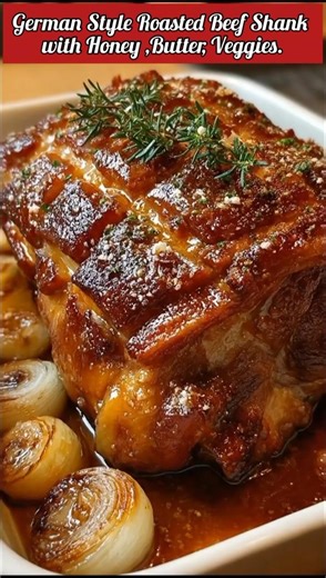 Roasted Beef 🥩🥩Shank Juicy Tender With Honey Butter,Veggies,RECIPE ⬇️ ⬇️ #beefshank #roastefbeef