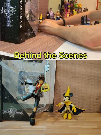 Behind the Scenes Kingdom Hearts Sora and Mickey Stop Motion Unboxing