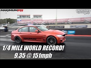 F80 BMW 1/4 Mile World Record | 900whp Maximum PSI M3 |