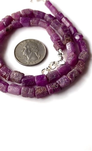 Rare-untreated Pink Ruby Raw Necklace, 8/10 Mm-pink Ruby Raw/ Ruby Gemstone Raw/ Center Drilled Ruby Necklace, Gift for Her - Etsy