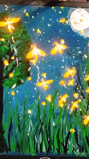 lightning bug drawing in digital board #shorts #chinnachinnaasai