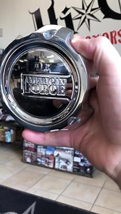 Check out these floating American Force Wheels center caps from Kapking.co for our 19 Ram SEMA build! | High Caliber Motorsports