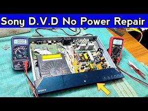 How To Repair Dead Sony DVD Player । dvd player repair । power supply repair ।