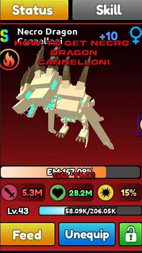 How to get Necro dragon Cannelloni | Roblox | Catch a monster | #shorts #catchamonster