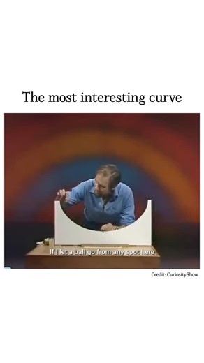 The Science Fact on Instagram: "An isochronous curve is a mathematical curve where a point moving along the curve takes exactly the same amount of time to traverse equal distances. This means that the speed of the point is not constant, but varies in such a way that the time it takes to cover a certain distance remains constant. Isochronous curves are commonly seen in the study of pendulum motion and in certain types of mechanical systems. . . Credit: CuriosityShow (Posted only for educational p