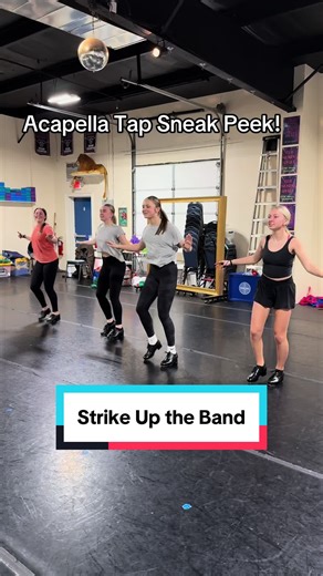 Here’s a sneak peek at one of our acapella tap small groups for this season! I’m so excited to see this dance come to life on the competition stage really soon! #tap #dance