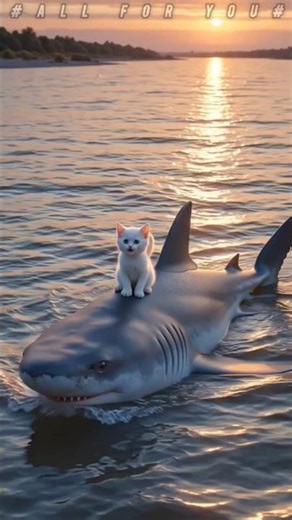 #viral Cat or Shark #cartoon #trending #shortsfeed #animation