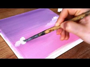 Easy Painting Tutorial | lovely cloud painting | Acrylic Painting Tutorial For Beginners #49