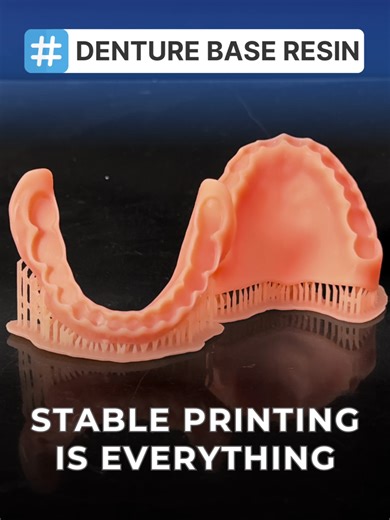 Printing shouldn’t be complicated. Our denture base resin works with mainstream 3D printers, offering stable printing, smooth layers, and easy handling. Perfect for full denture workflows. #digitaldentistry #dentures #resinprinting #dentallab #dentist #dental3dprinting #fulldenture #resinsupplier #rayform #dentalsolutions