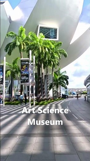 🎨 ArtScience Museum, Singapore entrance and ticket counter 😍🏛️🇸🇬✨ #ArtScienceMuseum #SingaporeTravel