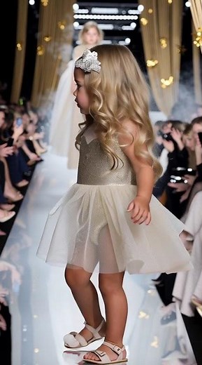 Cute Baby Girl Modeling on Runway | Kids Fashion Walk 2025