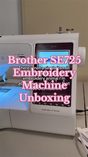 Unboxing my new embroidery machine!! Prepare to be sick of me, because embroidering is going to be my entire personality. #embroiderymachine #brotherembroidery #embroidery #embroider #brotherse725