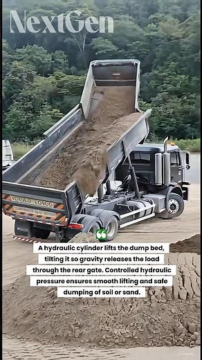 This Dump Truck Dumps Tons of Dirt in Seconds (Massive Construction Power!)