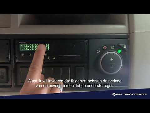 Instructie - Instellen tachograaf