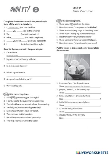 Own it 2 test 2 worksheet