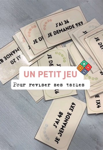 Un petit jeu pour réviser facilement les tables de multiplication ! ✏️ TikTok inspiration : je n’arrive pas à retrouver son TikTok 🥲 #pe #maitresse #maîtresse #CapCut#teachersoftiktok #multiplication #maths #CapCut