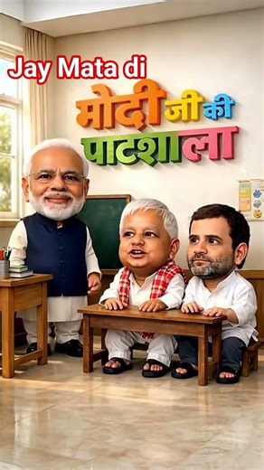 Funny Video: 🤣 Modi Ji Ki Pathshala | Ep-06 | Rahul Gandhi & Lalu Yadav Comedy 😂#funny #comedy#viral