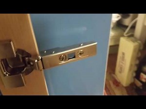 Installing Ikea Utrusta hinges on Sektion cabinet.