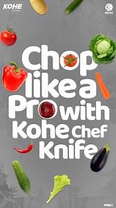 Master the art of chopping like a pro with Kohe Chef Knife – where every cut is a masterpiece! . . #KoheChefKnife #SliceAndDice #CookingWithCharacter #KoheKitchenKnife #ACutAbove #SharpStyle #KitchenEssentials #PrecisionCutting #SliceAndDice #CulinaryCompanion | Kohe-KGOC