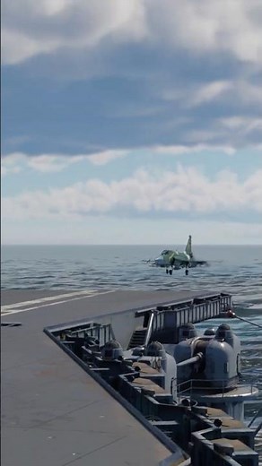 JF-17 Landing Gear Breaks During Carrier Landing | Intense Simulation #military #usmilitarycombat