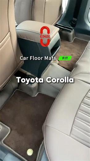 EKR Car Floor Mats Brown Custom Fit for Toyota Corolla