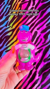 Found this vintage 1992 Barney night light at a thrift store last month and knew I was gonna bring it home with me 💕💕💕 #barney #barneyandfriends #nostalgia #nostalgic #90s | Nostalchicks
