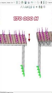 A canopy made of trusses or I-beams at the same cost #solidworks