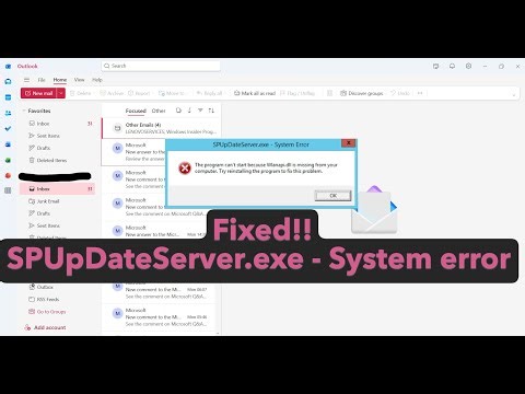 How to fix SPUpDateServer.exe System error in Windows 11