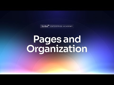 Enterprise Academy: Pages & Organizing your Workspace