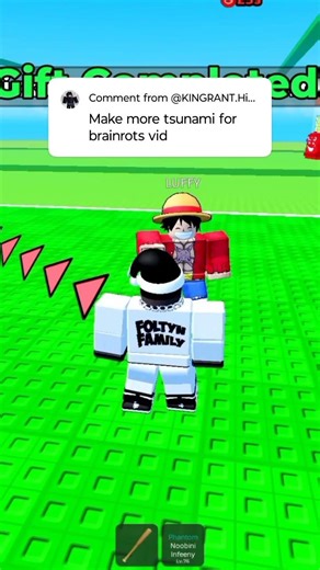 Luffy meets Foltyn for admin commands #roblox