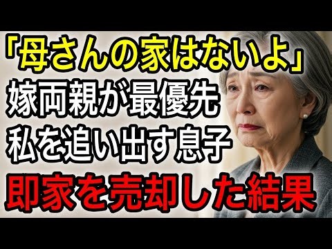嫁の実家を優先した長男から絶縁宣言。長男夫婦を新居から追放した78歳母の逆襲撃