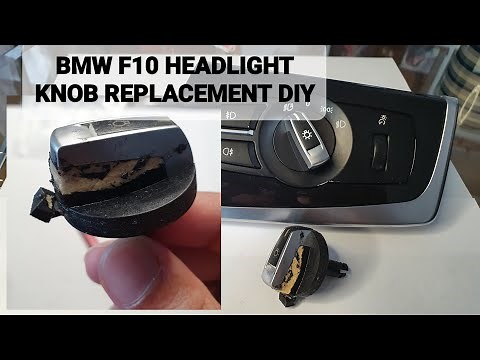 BMW headlight control unit switch knob replacement DIY