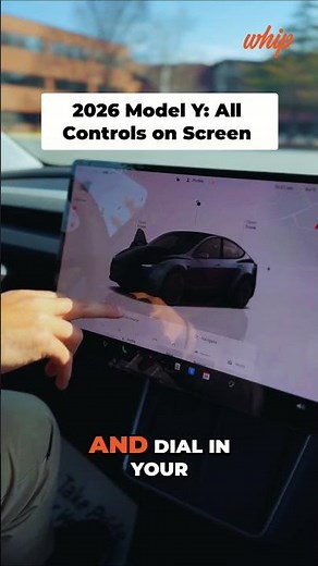 Tesla Model Y 2026: All Controls NOW ON THE SCREEN! #shorts
