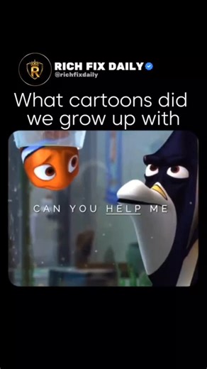 Rich Fix Daily | Childhood Cartoons: Unforgettable Lessons 🚀 Remember those iconic cartoons you grew up with? From Finding Nemo’s courage to SpongeBob’s... | Instagram