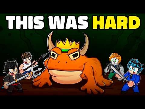 Can 4 Youtubers Defeat the Frog King on 99 Nights in the Forest?
