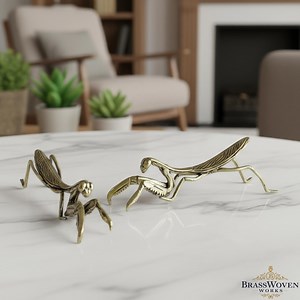 Solid Brass Copper Mantis Statue Mini Insect Figurine for Desk, Shelf, or Home Decor Unique Handmade Ornament and Collector Gift - Etsy