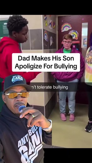 Father Teaches Son to Apologize for Bullying