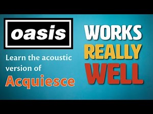 Play Acquiesce on Guitar by Oasis - How To Play it solo - Guitar Lesson - RG Version