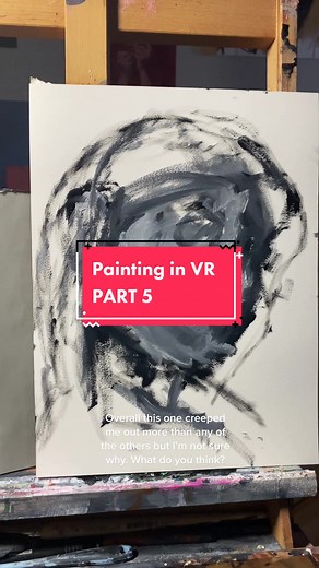 Painting in VR and real life at the same time. 👀 #art #vr #oilpainting