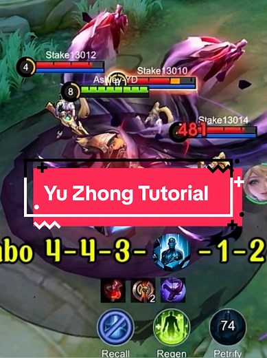 Yu Zhong Tutorial | Combo and Builds #yuzhong #yuzhongtiktok #yuzhongmlbb #tutorialbeginners #mobilelegends