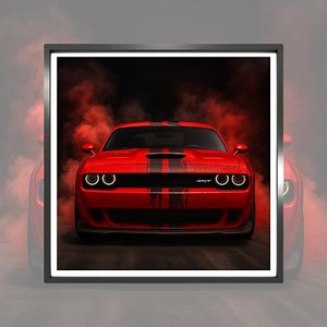 Dodge Challenger SRT Hellcat High-resolution Digital Artwork, Ready to Print, Instant Download - Etsy